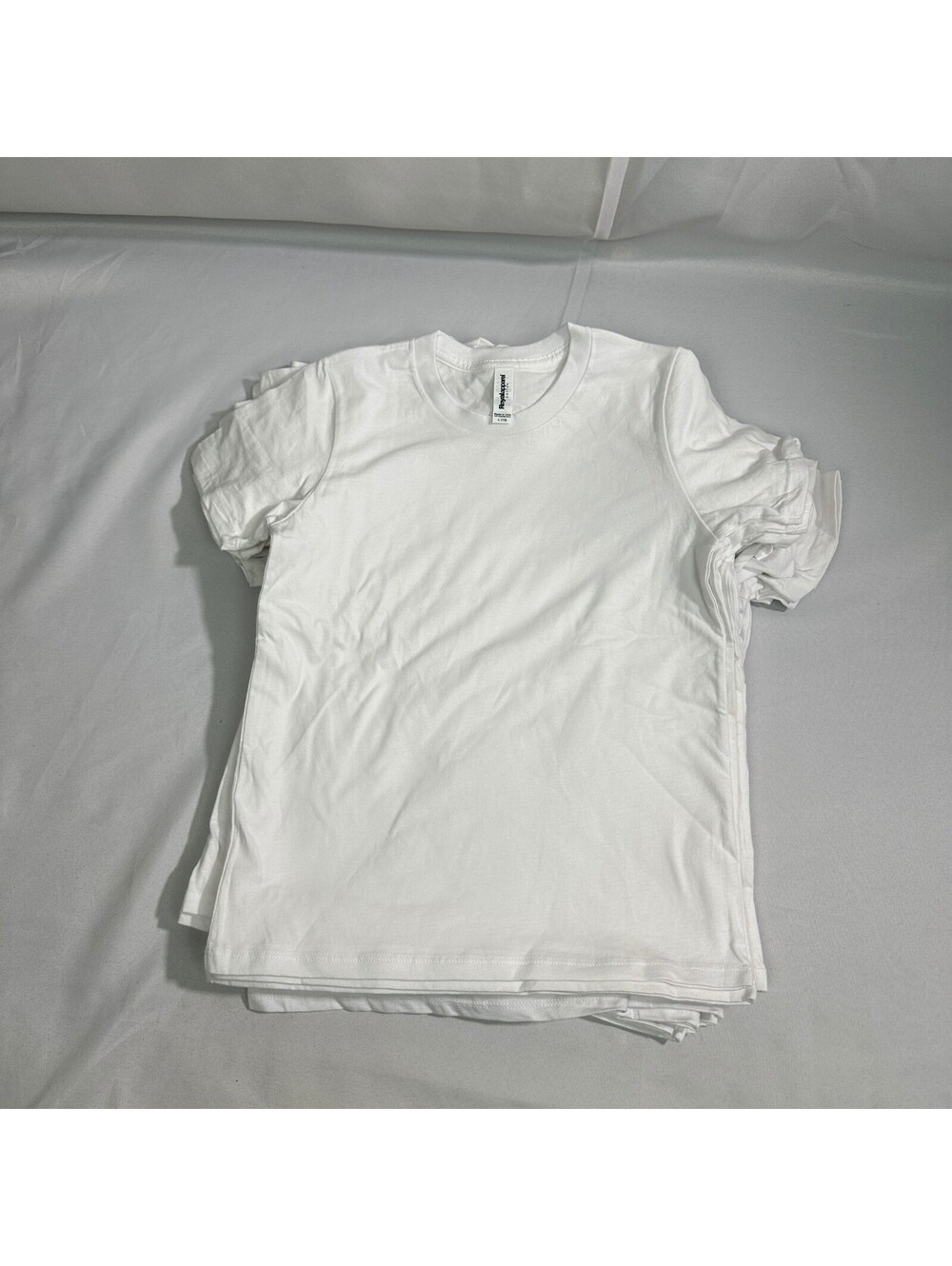 NWT Royal Apparel Unisex Kids Large White T-Shirts Lot of 18